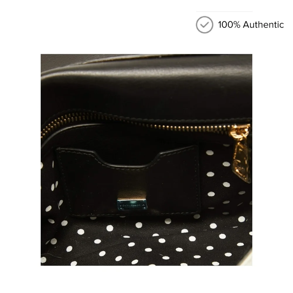 D&G Black and Cream Striped Shoulder Bag - Picture 6 of 14